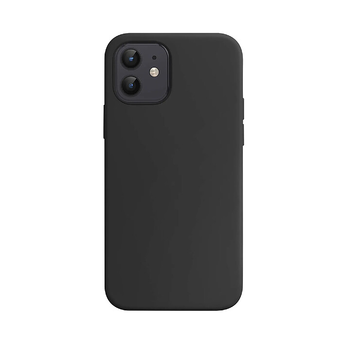 JUST IN CASE Coque pour iPhone 12 / 12 Pro en TPU Compatible Charge Sans Fil KickLite Noir