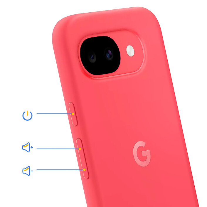 Avis Google Coque pour Google Pixel 10a Semi Rigide Ultra Fine Anti-traces Rouge