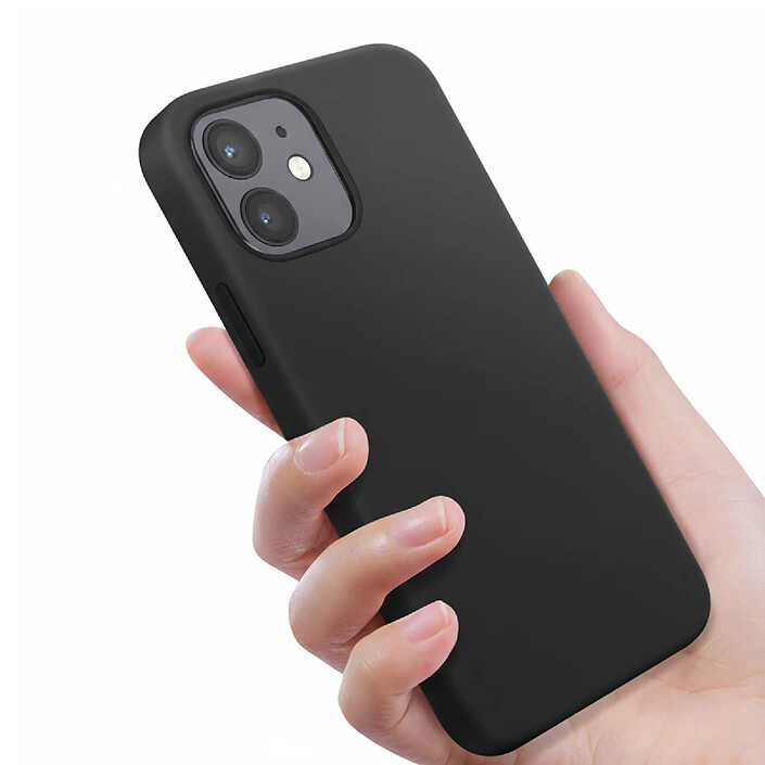 Acheter JUST IN CASE Coque pour iPhone 12 / 12 Pro en TPU Compatible Charge Sans Fil KickLite Noir