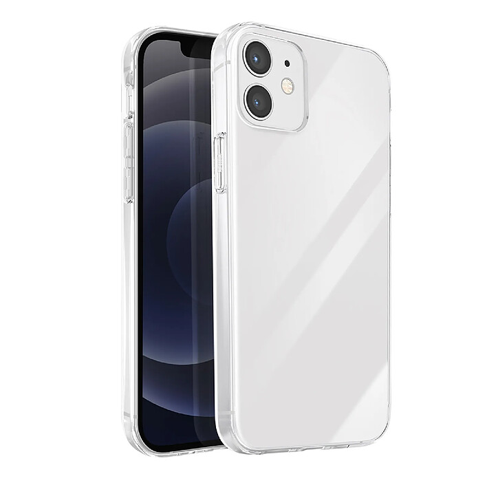 JUST IN CASE Coque pour iPhone 12 / 12 Pro en TPU Compatible Charge Sans Fil KickLite Transparent