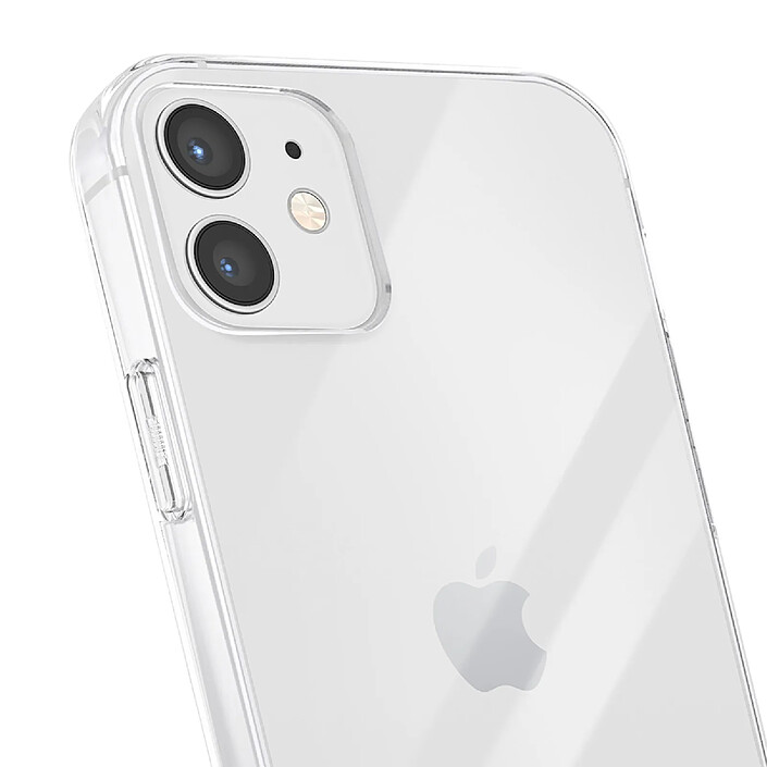 JUST IN CASE Coque pour iPhone 12 / 12 Pro en TPU Compatible Charge Sans Fil KickLite Transparent pas cher