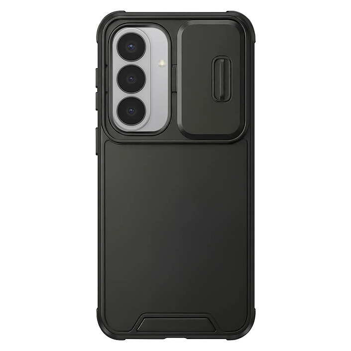 Avizar Coque pour Galaxy S26 Plus Compatible Recharge Qi avec Cache Caméra Coulissante Noir