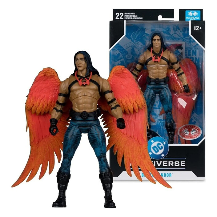 DC Multiverse - Figurine Black Condor (DC Classic) (Red Platinum Edition) 27 cm pas cher