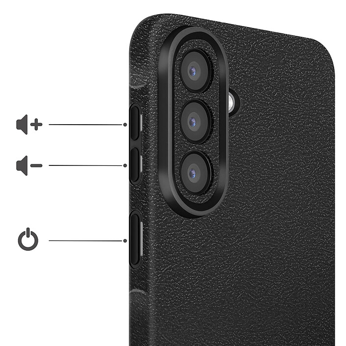 Avis Avizar Coque pour Galaxy A57 en Silicone Souple Texturée Antidérapante Noir