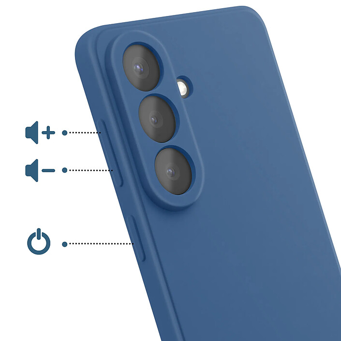 Avis Avizar Coque pour Galaxy S26 en Silicone Souple Soft-Touch Bleu