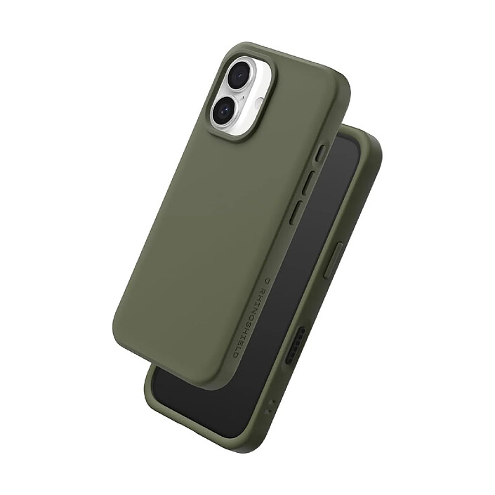 Avis Rhinoshield Coque pour iPhone 16 Plus Modèle SolidX compatible Recharge Sans Fil Vert olive