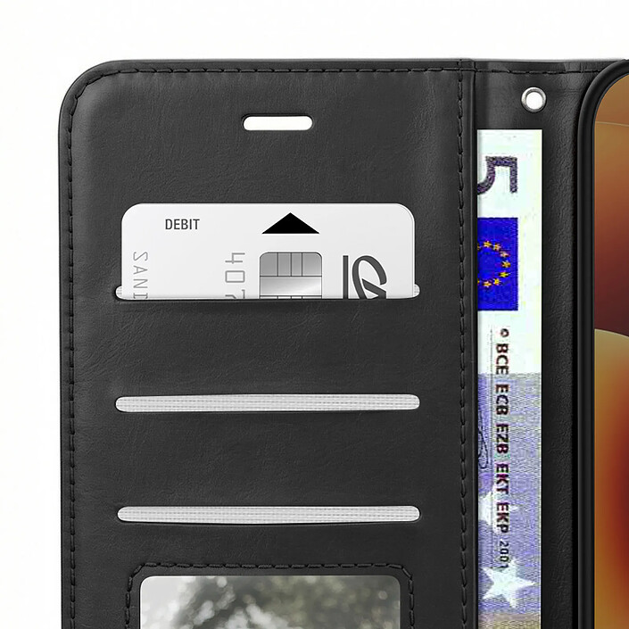 Mayaxess Étui Portefeuille pour Xiaomi 17 avec Dragonne et Fonction Support Noir pas cher