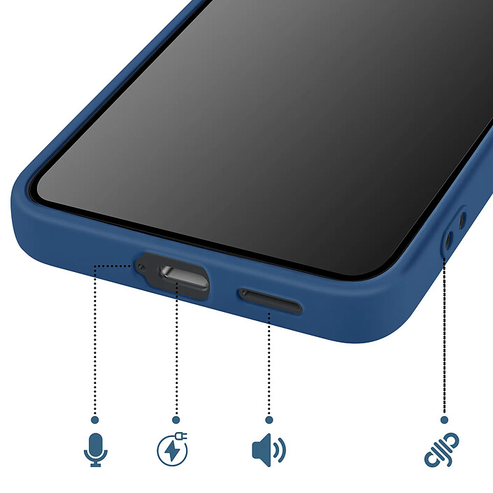 Acheter Avizar Coque pour Galaxy S26 en Silicone Souple Soft-Touch Bleu