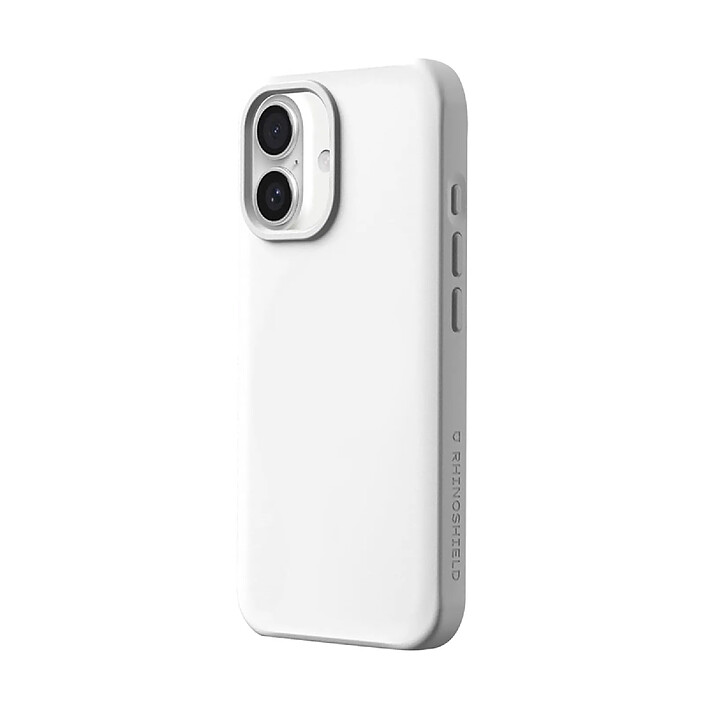 Rhinoshield Coque pour iPhone 16 Plus Modèle SolidX compatible Recharge Sans Fil Blanc
