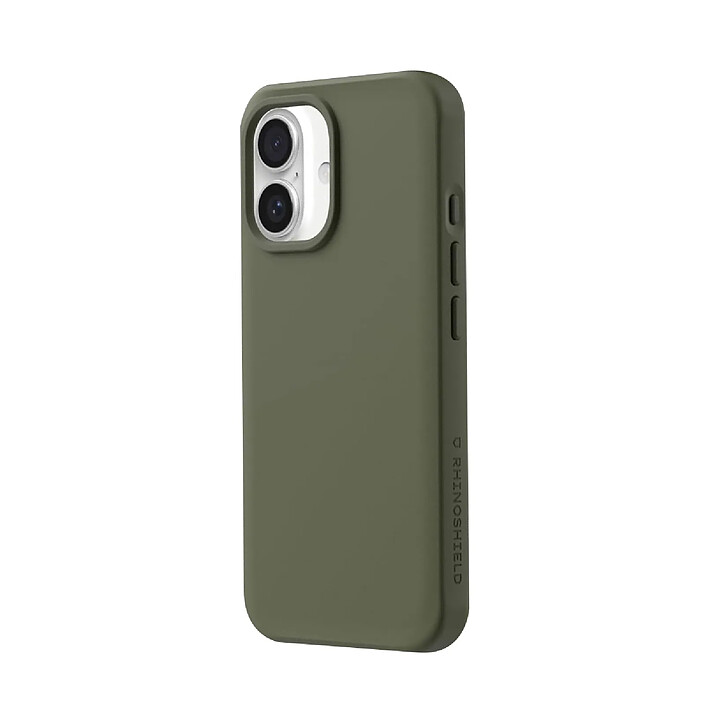 Rhinoshield Coque pour iPhone 16 Plus Modèle SolidX compatible Recharge Sans Fil Vert olive