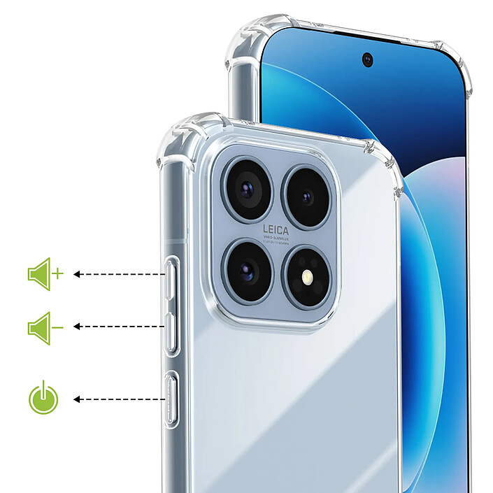 Acheter Mayaxess Coque pour Xiaomi 17 en Silicone avec Coins Renforcés Antichocs Transparent