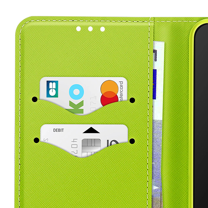 Étui Portefeuille pour Galaxy A57 Série Fancy avec Fonction Support Bleu nuit pas cher
