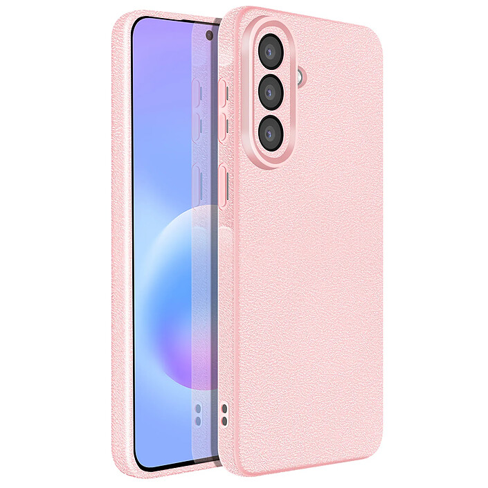 Avizar Coque pour Galaxy A57 en Silicone Souple Texturée Antidérapante Rose champagne