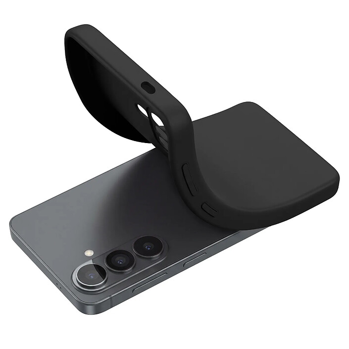 Avizar Coque pour Galaxy S26 en Silicone Souple Soft-Touch Noir pas cher