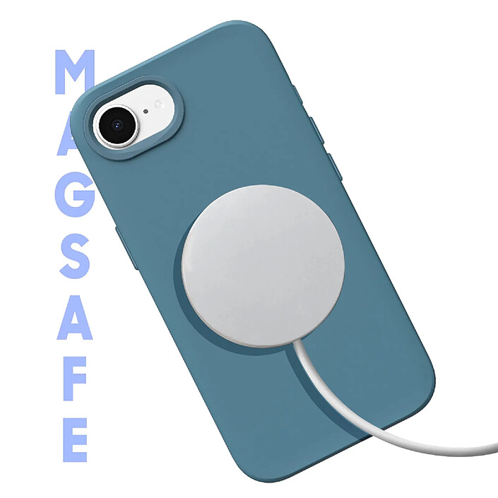 Avis Rhinoshield Coque Magsafe pour iPhone 16e / 17e Modèle SolidSuit avec bords surélevés Bleu