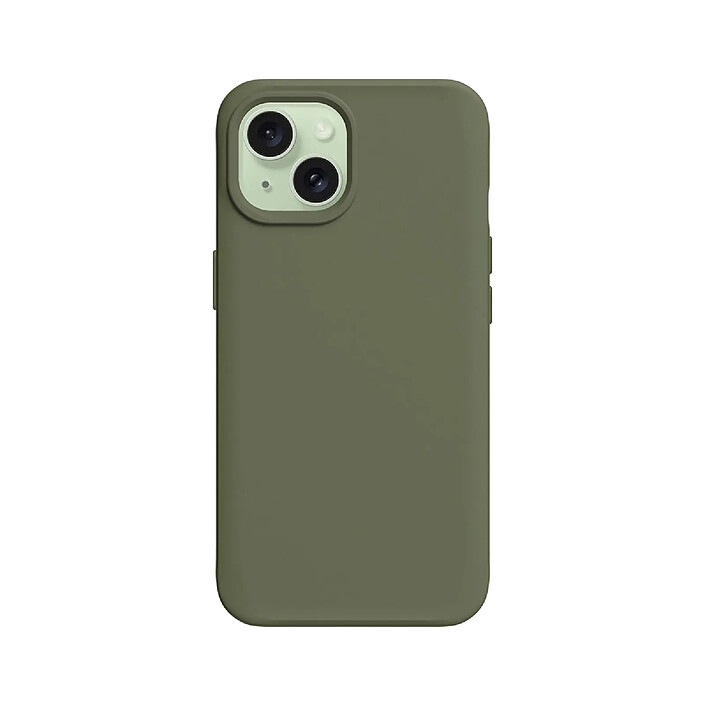 Rhinoshield Coque pour iPhone 15 Modèle SolidX Compatible Recharge Sans Fil Vert olive