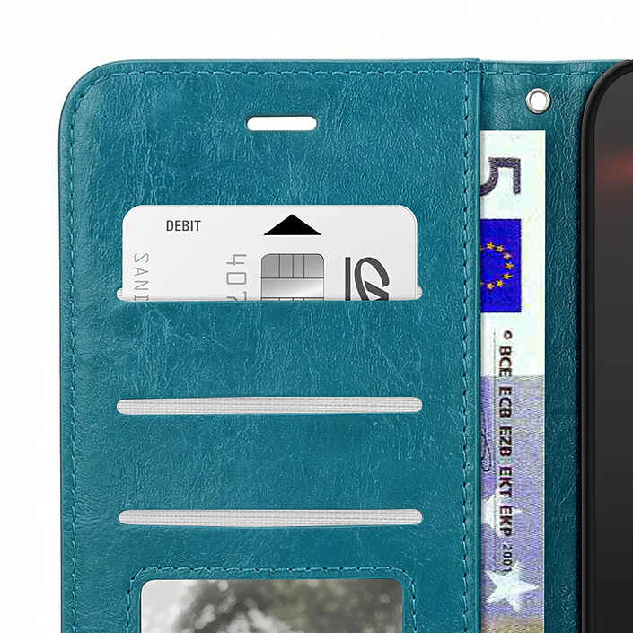 Mayaxess Étui Portefeuille pour Xiaomi 17 Ultra avec Dragonne et Fonction Support Turquoise pas cher