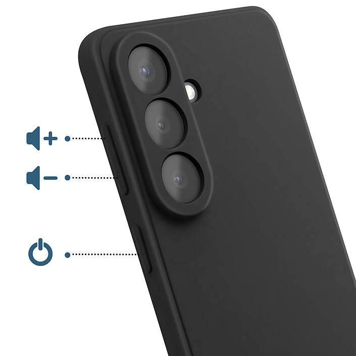 Avis Avizar Coque pour Galaxy S26 en Silicone Souple Soft-Touch Noir