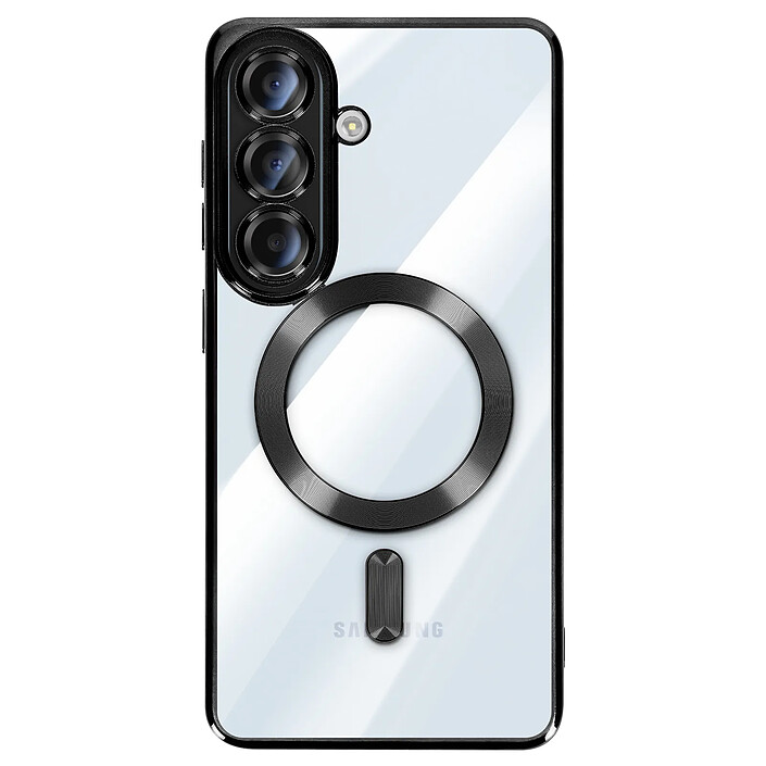 Avizar Coque pour Galaxy A57 Compatible MagSafe avec Contour Chromé Noir