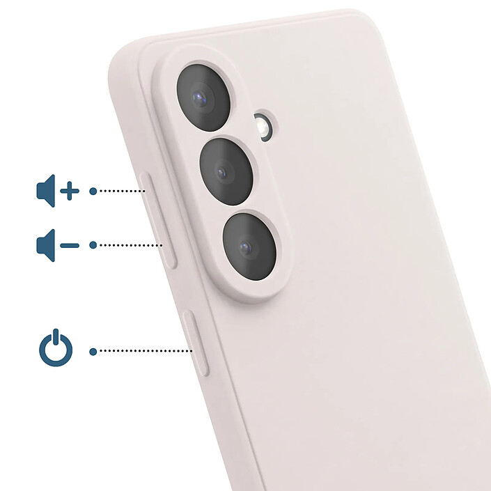 Avis Avizar Coque pour Galaxy S26 en Silicone Souple Soft-Touch Blanc