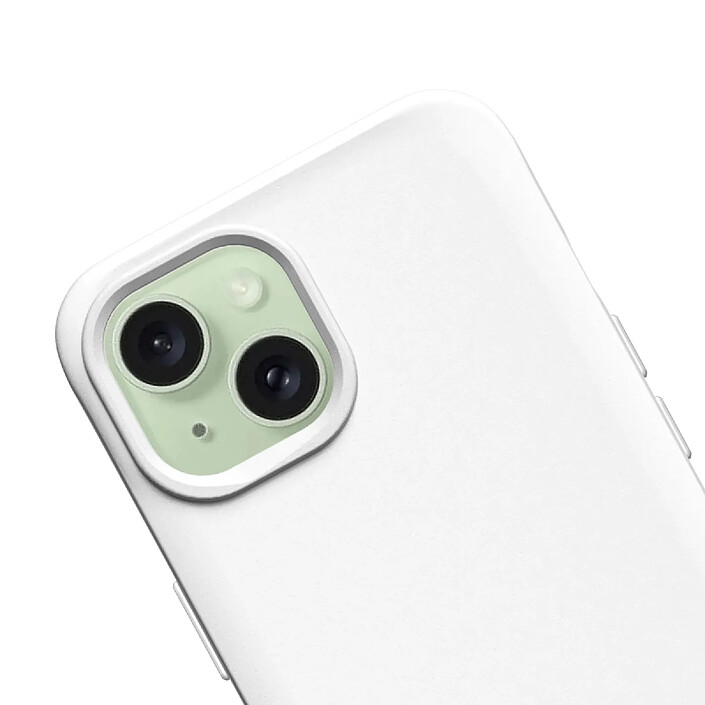 Rhinoshield Coque pour iPhone 15 Modèle SolidX Compatible Recharge Sans Fil Blanc pas cher