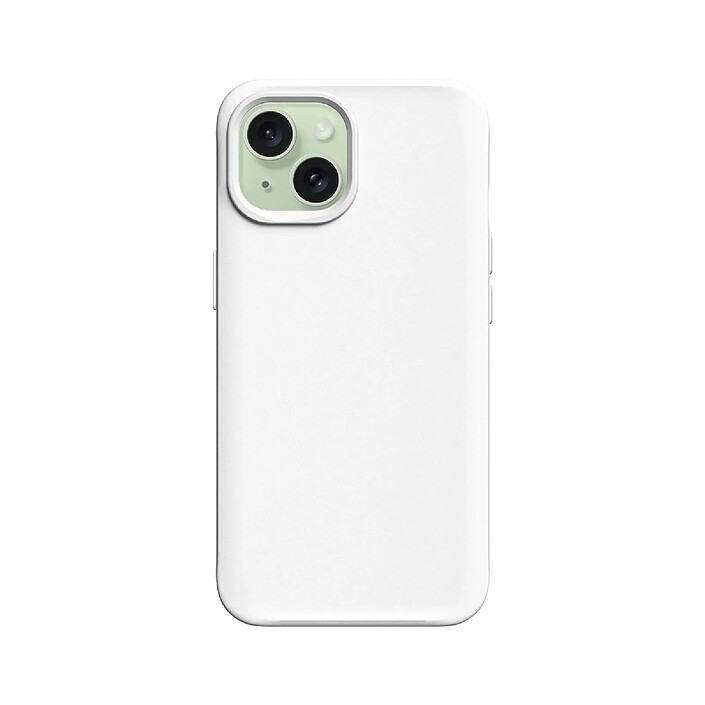 Rhinoshield Coque pour iPhone 15 Modèle SolidX Compatible Recharge Sans Fil Blanc