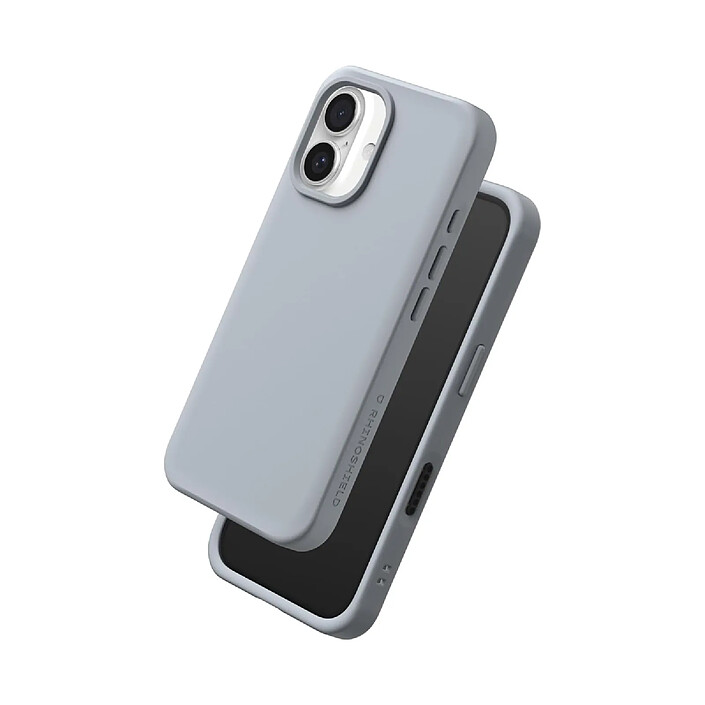 Avis Rhinoshield Coque pour iPhone 16 Plus Modèle SolidX compatible Recharge Sans Fil Gris