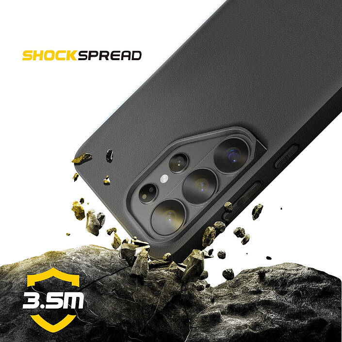 Rhinoshield Coque MagSafe pour Galaxy S26 Ultra Modèle SolidX Finition Mate Anti-Chutes 3.5m Noir pas cher