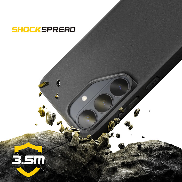 Rhinoshield Coque MagSafe pour Galaxy S26 Modèle SolidX Finition Mate Anti-Chutes 3.5m Noir pas cher