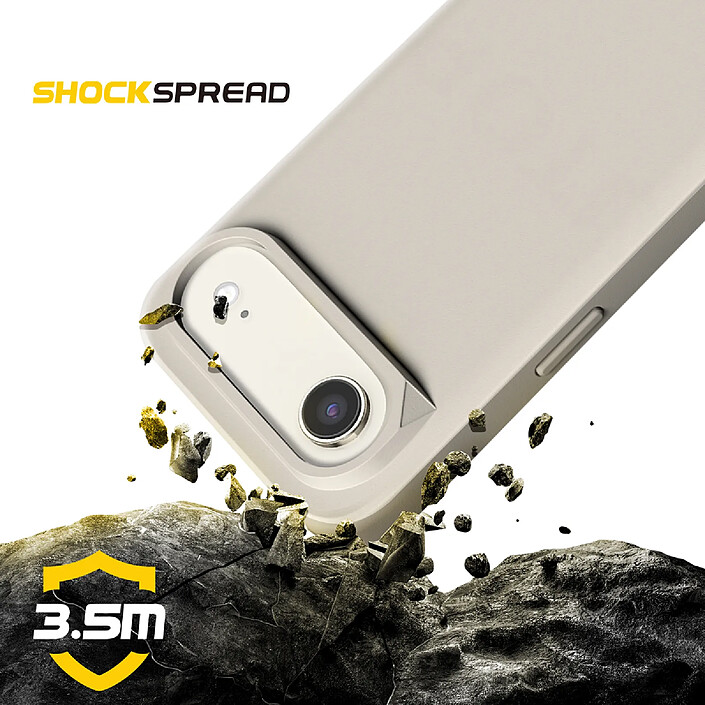 Avis Rhinoshield Coque pour iPhone Air Modèle SolidX Anti-chutes 3.5 m certifiée MIL-STD 810G Beige