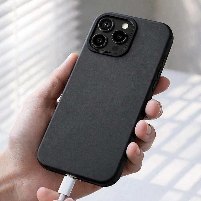 Rhinoshield Coque pour iPhone 15 Pro Modèle SolidX Antichoc Compatible Recharge sans Fil Noir pas cher