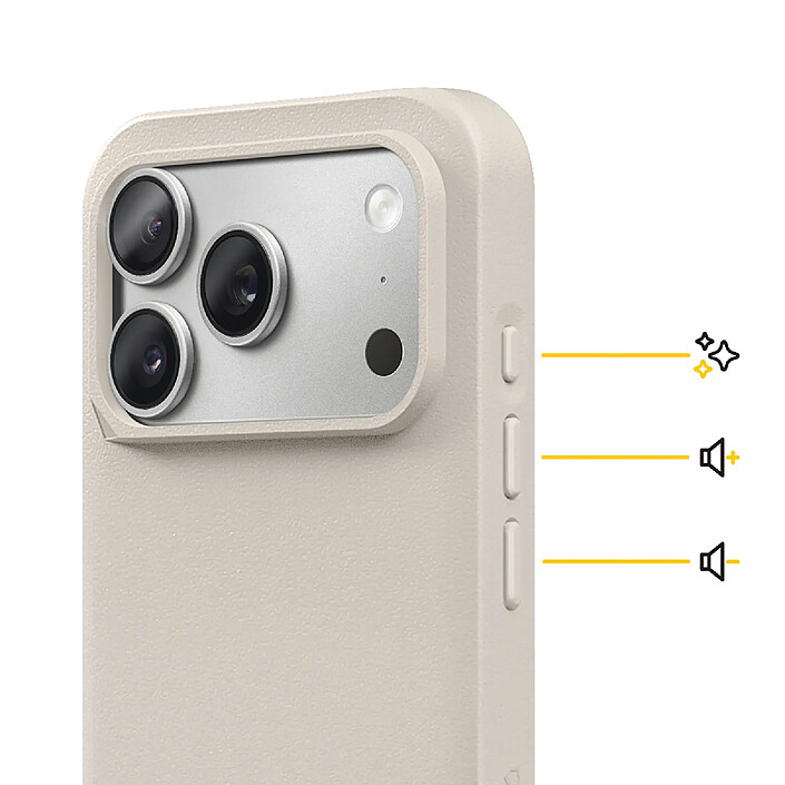 Rhinoshield Coque pour iPhone 17 Pro Max Modèle SolidX Anti-chutes 3.5 m avec Design Élégant Beige pas cher