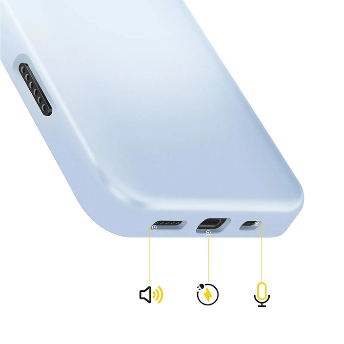 Rhinoshield Coque pour iPhone Air Modèle SolidX Anti-chutes 3.5 m certifiée MIL-STD 810G Bleu clair pas cher