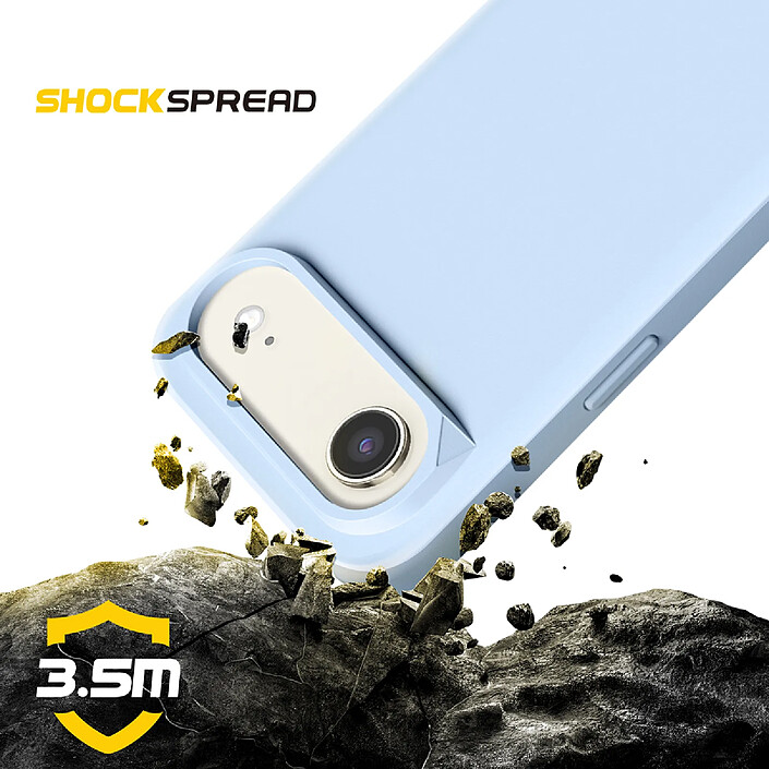 Avis Rhinoshield Coque pour iPhone Air Modèle SolidX Anti-chutes 3.5 m certifiée MIL-STD 810G Bleu clair