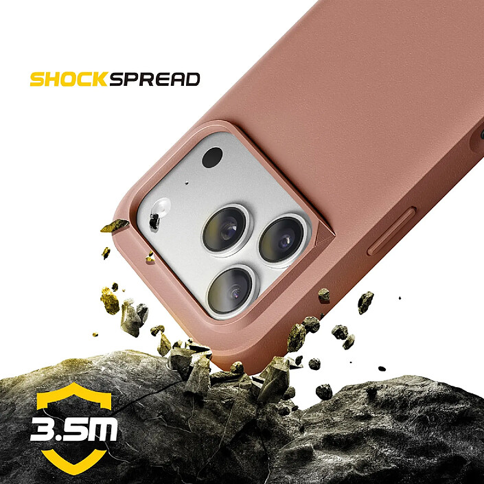 Avis Rhinoshield Coque pour iPhone 17 Pro Modèle SolidX Anti-chutes 3.5 m certifiée MIL-STD 810G Rose antique