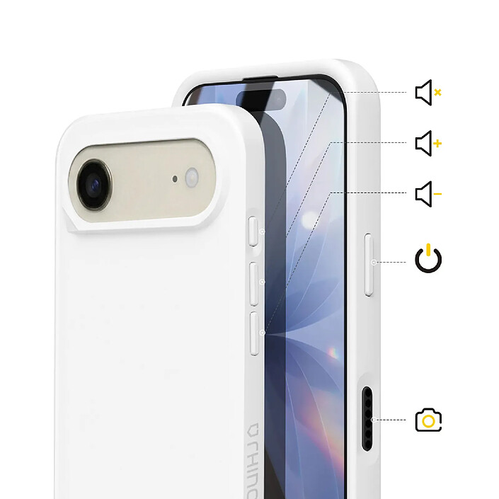 Acheter Rhinoshield Coque pour iPhone Air Modèle SolidX Anti-chutes 3.5 m certifiée MIL-STD 810G Blanc