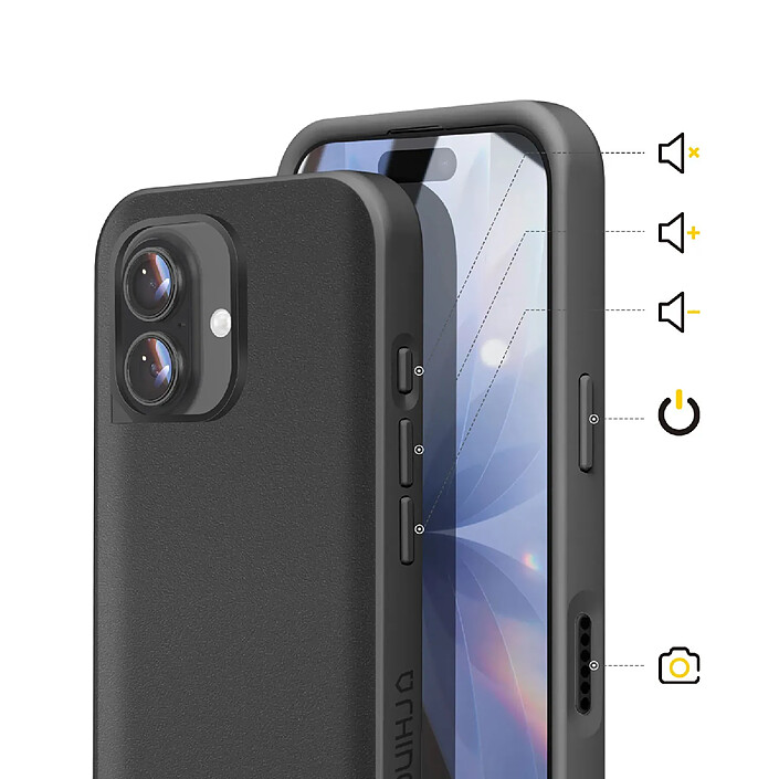 Acheter Rhinoshield Coque pour iPhone 17 Modèle SolidX Anti-chutes 3.5 m certifiée MIL-STD 810G Noir