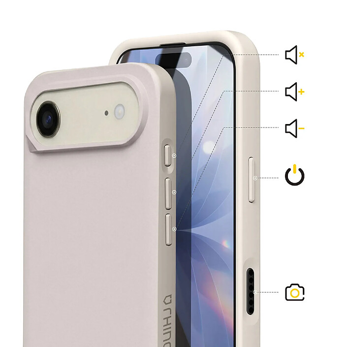 Acheter Rhinoshield Coque pour iPhone Air Modèle SolidX Anti-chutes 3.5 m certifiée MIL-STD 810G Beige