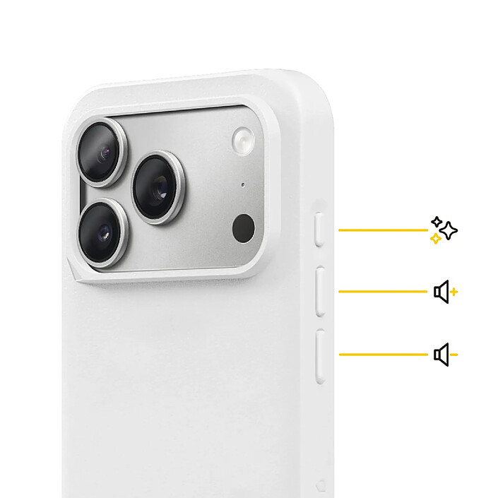 Rhinoshield Coque pour iPhone 17 Pro Max Modèle SolidX Anti-chutes 3.5 m avec Design Élégant Blanc pas cher
