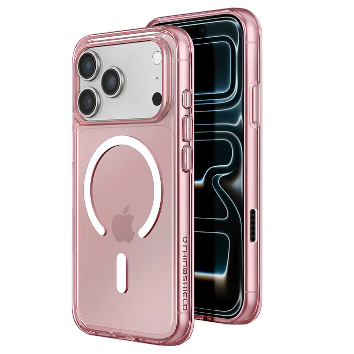 Rhinoshield Coque MagSafe pour iPhone 17 Pro Collection JellyTint Anti-Chutes 3.5m Rose
