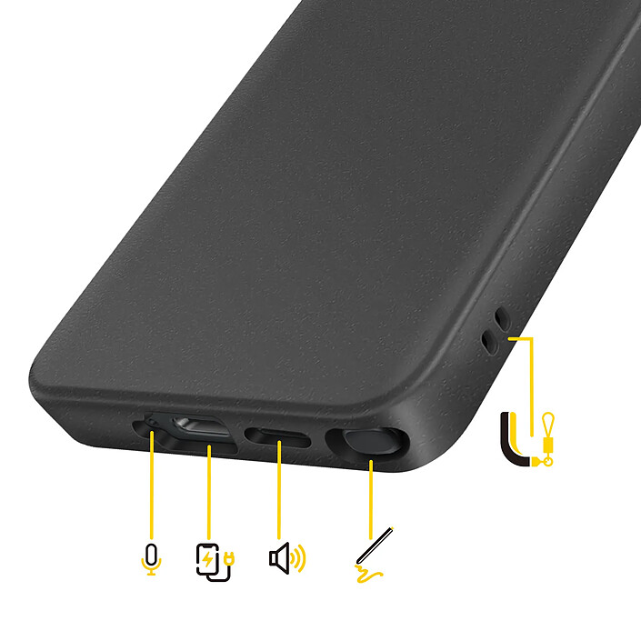 Acheter Rhinoshield Coque MagSafe pour Galaxy S26 Ultra Modèle SolidX Finition Mate Anti-Chutes 3.5m Noir
