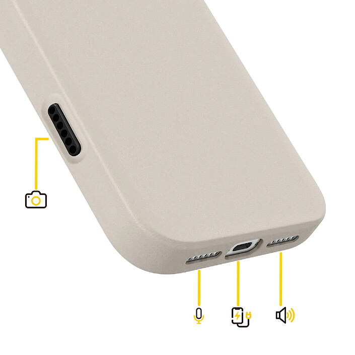 Rhinoshield Coque pour iPhone Air Modèle SolidX Anti-chutes 3.5 m certifiée MIL-STD 810G Beige pas cher