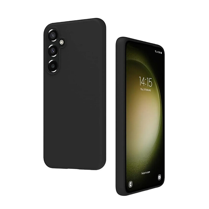 Avis Evetane Coque Galaxy S23 FE silicone liquide Noire + 2 Vitres en Verre trempé Protection écran Antichocs