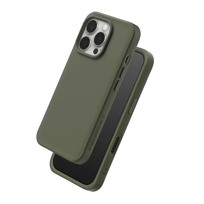 Rhinoshield Coque pour iPhone 16 Pro Modèle SolidX Antichoc compatible recharge sans fil Vert olive pas cher