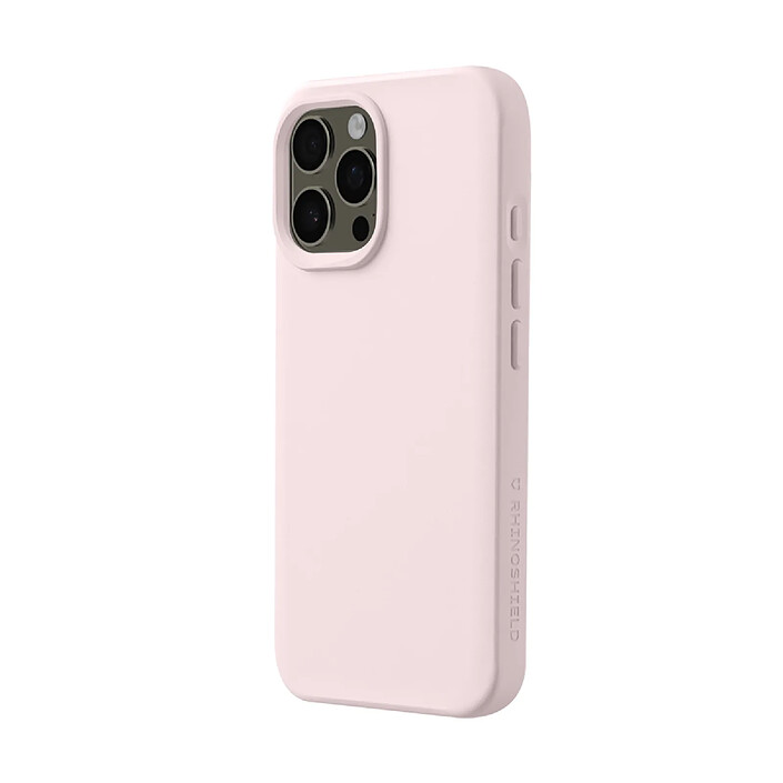 Rhinoshield Coque pour iPhone 16 Pro Max Modèle SolidX Antichoc compatible recharge sans fil Rose clair