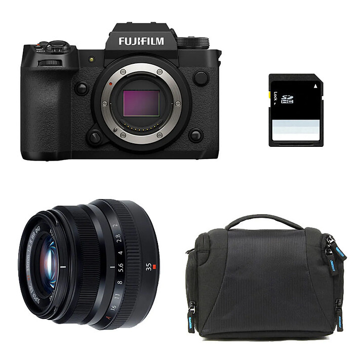 FUJIFILM X-H2 + 35mm f/2 + Sac + Carte SD 8 Go
