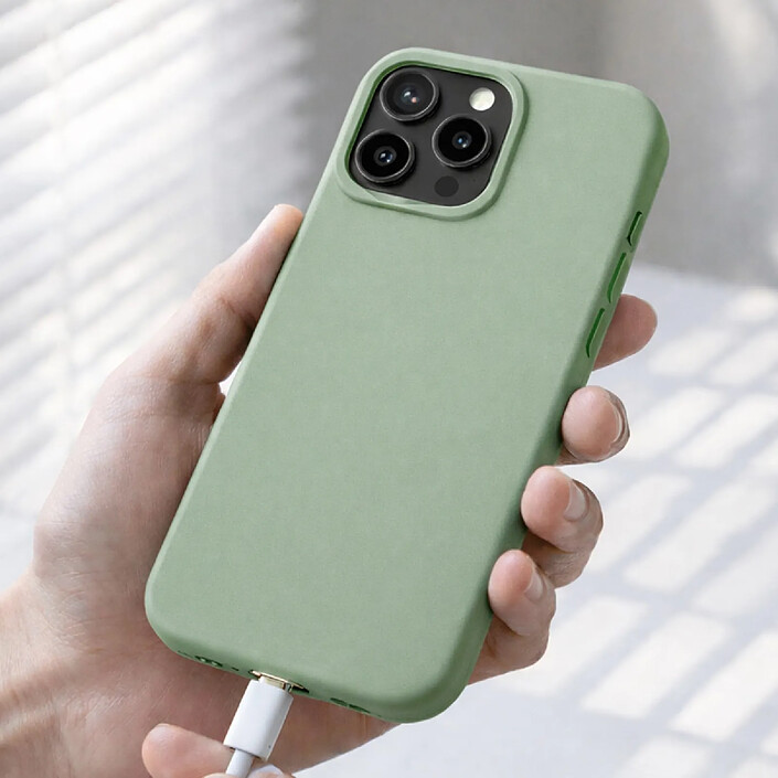 Rhinoshield Coque pour iPhone 15 Pro Modèle SolidX Antichoc Compatible Recharge sans Fil Vert sauge pas cher