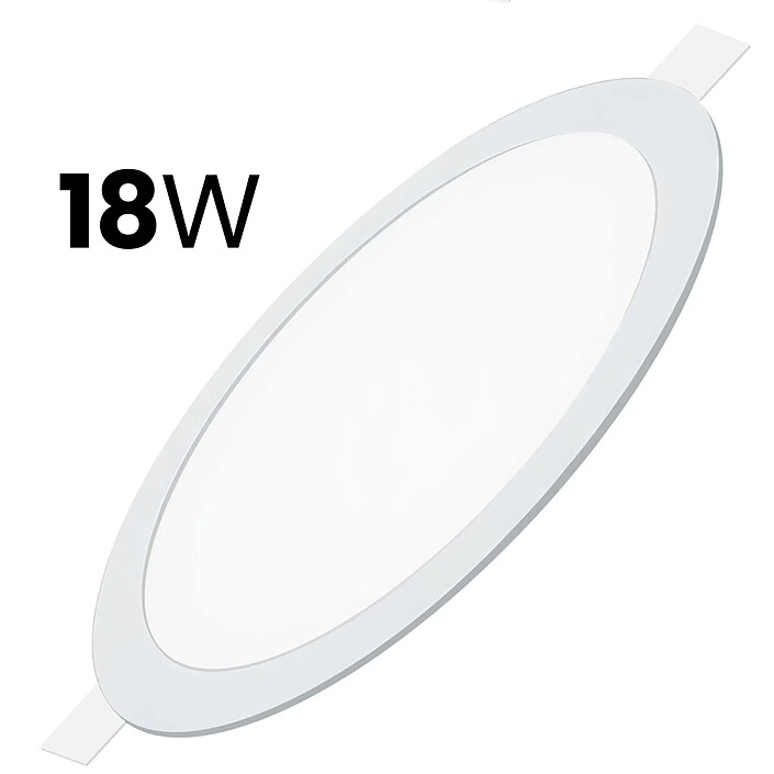 Avizar Panneau LED Rond Encastré 18W 22cm avec 3 Températures de Couleur Réglables pas cher
