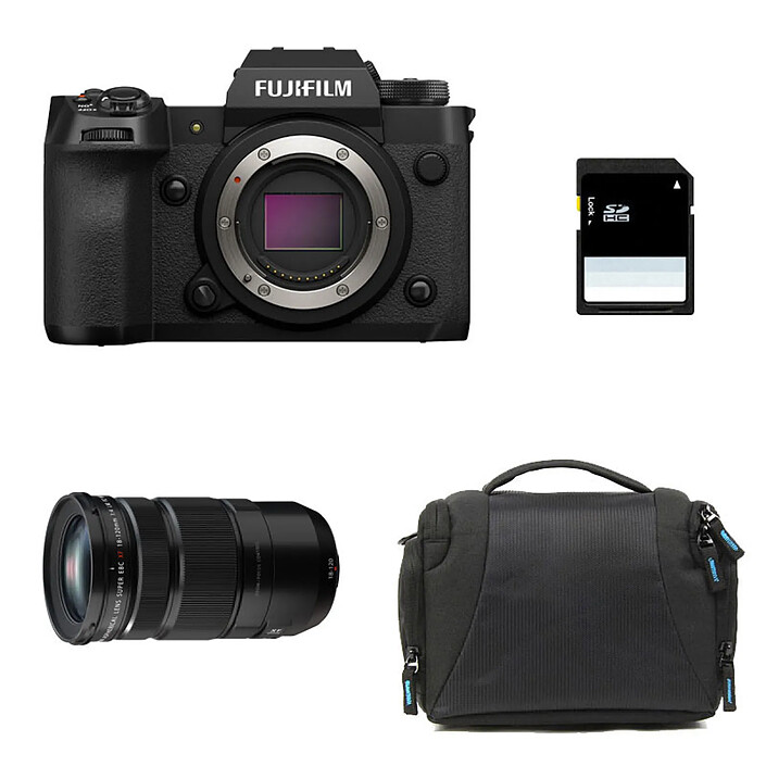 FUJIFILM X-H2 + 18-120 + Sac + Carte SD 8 Go