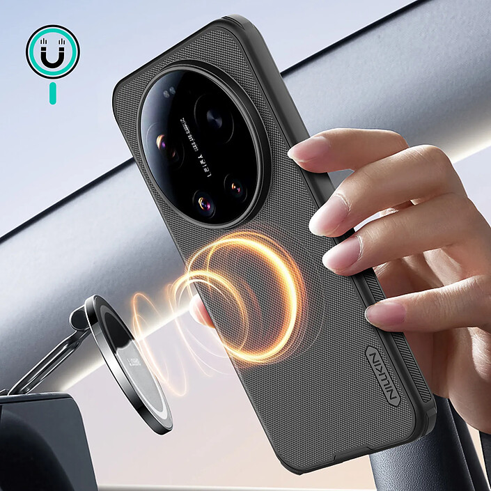 Nillkin Coque pour Xiaomi 17 Ultra Magnétique Modèle Super Frosted Pro Noir pas cher